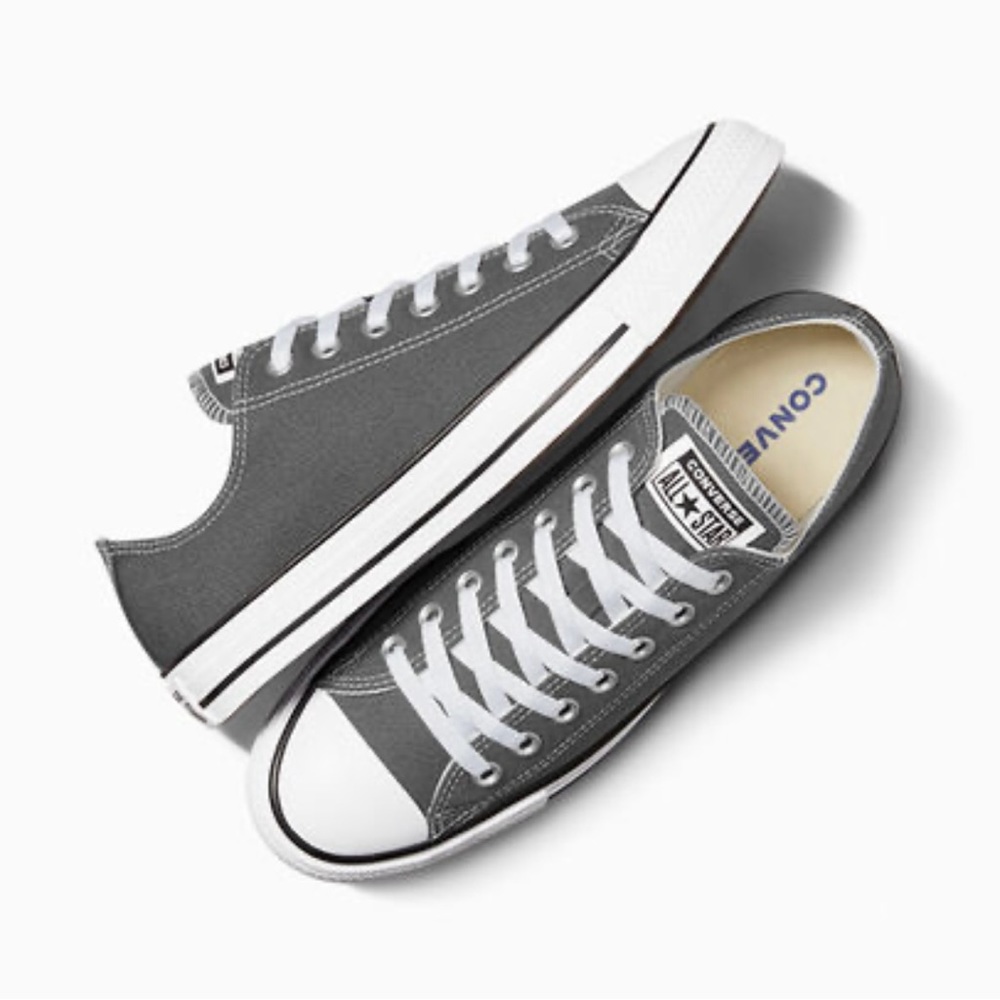 Low Top Grey Converse Sneakers